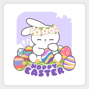 Egg-cellent Easter: Loppi Tokki Wishing You a 'Hoppy Easter'! Magnet